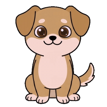Puppy wagging its tail