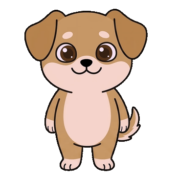 Puppy waving its paw
